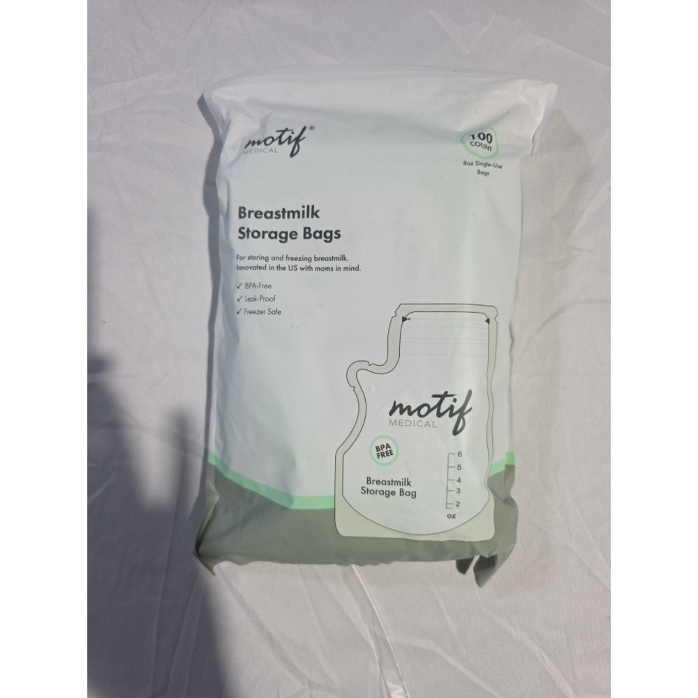 Motif Medical Breastmilk Storage Bags 100 Count 8oz BPA-Free AAC0008-06